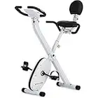 SportPlus Bicicleta estática Plegable para casa, Control por App, Respaldo, medición del Pulso, resistencias controladas manualmente/Ordenador, X Bike, Ahorrar Espacio, 3 Modelos