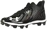 Under Armour Men's Spotlight Franchise RM Football Shoe, Black (001)/White, 8