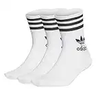 adidas Mid Cut CRW Sck, Calze Uomo, Bianco Nero, L