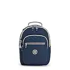 Kipling SEOUL S, Small Backpack with Laptop Protection 13 Inch, 35 cm, 14 L, 0.50 kg, Endless Bleu Emboss