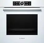 Bosch HBG675BW1 Serie 8 Einbau-Backofen, 60 x 60 cm, Made in Germany, Pyrolyse Selbstreinigung, AutoPilot 10 10 Automatikprogramme, 4D Heißluft Backen auf 4 Ebenen, TFT-Touchdisplay, Schnellaufheizung