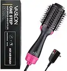 Professional Salon One-Step Hair Dryer & Hot Air Brush & Blower Brush with Negative Ions For Straight and Soft Curls 4 in 1 Hair Brush Dryer & Styler (110v 1000W)