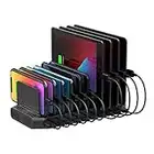 Unitek 60W USB Charging Station, 10 Ports Multi Charging Station with Adjustable Dividers and Smart IC, Multiple Device Charger Station for Cell Phones, Tablets, and Other Electronics