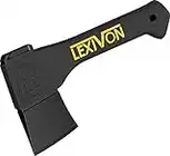 LEXIVON Chopping Axe 9" Camping Outdoor Hatchet for Chopping branches, small wood logs, kindling & gardening, Ergonomic TPR Grip, Lightweight Fiber-Glass Composite Handle, Protective cover Included