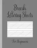 Brush Lettering Sheets for Beginners: Slanted Sheets for Brush Lettering Practice Brush Calligraphy Practice Paper Kits for Beginners Kids & Adult