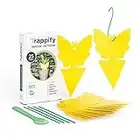 Trappify Piège Collant à Mouches des Fruits et à moucherons Jaune Pièges à Insectes Collants pour Usage intérieur/extérieur - Attrape-Insectes pour Mouches Blanches, moustiques, Insectes Volants (25)