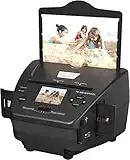 Kedok 4-in-1 High-Resolution Film Scanner, with 2.4'' LCD Screen Converts 35mm/135 Slides & Negatives Film, Photo, Business Card for Saving to 16MP Digital Images,8GB Memory Card Included