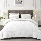 MATBEBY King Comforter Duvet Insert - All Season White Comforters King Size - Quilted Down Alternative Bedding Comforter with Corner Tabs - Winter Summer Fluffy Soft - Machine Washable