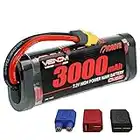 Venom Power-Drive Series 7.2V 3000mAh 6-Cell NiMH Battery - Universal 2.0 Plug/Adapter System Compatible, for Most 1/10 Brushed Radio Control Boats, 2WD and 4WD Cars, Trucks & Buggies