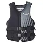 Life Jacket for Adult,Kayak Life Jacket Adjustable Safety Life Vest,Outdoor Swimming Life Jacket Water Sports Floating Vest-Suitable for 40-110kg Adults