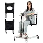 Transfer Lift Wheelchair Shower Wheelchair Patient Lift for Home, Wheelchair Adjustable seat Height, Commode Chair for Toilet, Portable Patient Lift for car, Chair Lifts for Elderly