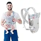 IULONEE Porte-bébé, Convertible Ergonomique 4-en-1 Porte Enfants Baby Carrier pour Nouveau-né Porte Bébé Infant Echarpe de Portage Respirant pour 5-20kg Tout-petit(Bleu)