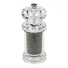 Cole & Mason H50501P 505 Clear Pepper Mill, Precision+, Acrylic, Single, Includes 1 x Pepper Grinder, Lifetime Mechanism Guarantee, 140 mm