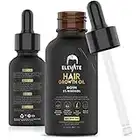 ELEVATE Hair Growth Oil - Biotin Serum & 5% Minoxidil Treatment for Stronger Thicker Longer Hair – Natural Hair Growth Thickening Treatment - Stop Thinning & Hair Loss for Men & Women 1oz