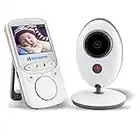 Tobaling Bébé Moniteur Sans Fil Ecoute bébé video Numérique Digital 2.4 GHz Bidirectionnelle Avec Température Surveillance 2.4" LCD Couleur Ecran Vidéo Nocturne Vision et Deux Voies