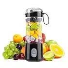 Portable Blender Personal Size Blender - 13Oz USB Rechargeable 4000mAh Mini Blender | 6 Blades Juicer Cup for Juice, Shakes and Smoothies, Food Mixer | BPA-Free For Home Sports Outdoors Travel