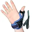VELPEAU Thumb Support Brace - CMC Joint Thumb Spica Splint for Pain Relief, Arthritis, Tendonitis, Sprains, Strains, Carpal Tunnel & Trigger Thumb Immobilizer, Wrist Strap, Left or Right Hands (Medium)