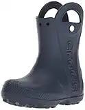 Crocs Mixte enfant Handle It Rain Boot Kids Chaussures bateau, Navy, 28/29 EU