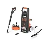 Black+Decker Hidrolimpiadora de Alta Presión con Patio Cleaner Deluxe y Cepillo Fijo BXPW2000PE ,Deluxe (2000 W, 140 bar, 440 l/h)