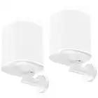 deleyCON 2X Fixe Support Mural pour SONOS One (SL) & SONOS Play:1 Support de Haut-Parleur Métal - Blanc