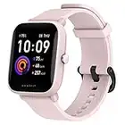 Amazfit Bip U Smart Watch for Women, Health & Fitness Tracker with 60+ Sports Modes, 9-Day Battery Life, Blood Oxygen Heart Rate Sleep Monitor, 5 ATM Water Resistant, for iPhone Android Phone (Pink)