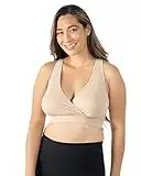 Kindred Bravely French Terry Racerback Nursing Sleep Bra for Maternity/Breastfeeding (Large, Beige)