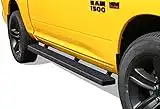 APS iBoard Running Boards 5in Black Compatible with Ram 1500 2009-2018 Crew Cab & Ram 2500 3500 2010-2023 (Nerf Bars Side Steps Side Bars)