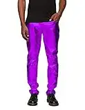 COOFANDY Mens Metallic Shiny Jeans Party Dance Disco Nightclub Pants Straight Leg Trousers