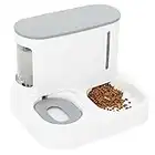 Essen und Wasserspender für Katze und Hund, Haustierfutter mit automatischem Wasser und Nahrungsmittelfüllung, Katzenfütterung und Hundefutter, Petfeeder mit Essenschüssel und Wasserflasche