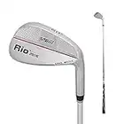 PGM Golf Sand-Wedge-Schläger, 56 und 60 Grad zur Auswahl, reguläre Form, für Rechtshänder, Edelstahl, 88,9 cm, Herren damen, SG001, silver/red line 60°