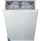 Indesit DSIE 2B10 lave-vaisselle Entièrement intégré 10 places A+ - Lave-vaisselles (Entièrement intégré, Blanc, Compact (45 cm), Noir, Blanc, Boutons, Tactil, 1,3 m)