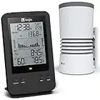 Logia 3-in-1 Rain Gauge Weather Station with Temperature & Humidity, Indoor/Outdoor Weather Monitoring System, Wireless Display Console with History, Alarms and Alerts