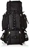 Amazon Basics Internal Frame Hiking Camping Rucksack Backpack with Rainfly - 15 x 6.5 x 30 Inches, 55 Liters, Black