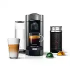 Nespresso VertuoPlus Coffee and Espresso Maker by De'Longhi with Aeroccino, Grey