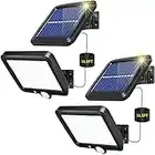 Focos LED Exterior Solares, Luz Solar Exterior Jardin con Sensor de Movimiento, Luces Solares LED Exterior Jardin, Foco Solar Exterior Lampara Solar