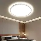 OTREN Plafoniera LED Soffitto, Lampadario Bagno 36W 3240LM, Lampada Luce Moderna per Camera da Letto, Cucina, Soggiorno, Ufficio, Balcone, 4000K Bianco Naturale, Ø30CM