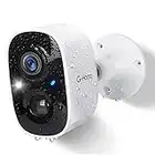 Telecamere Senza Fili da Esterno, G-Homa Videocamera Sorveglianza Esterno WiFi con Colore Visione Notturna/Audio a 2 Vie/1080P/Movimento PIR/sirena/intelligente AI/Impermeabile IP65 (Aggiornato)