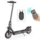 iScooter Max Electric Scooter Adults 500W Top Speed 18.6 MPH, 22 Miles Long Range, Cruise Control, 10'' Honeycomb Solid Tire, Dual Suspensions Folding E Scooter Adults with Double Brake and APP - Max