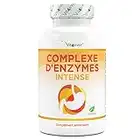 Complexe enzymatique - 120 gélules gastro-résistantes - 18 ingrédients actifs - Enzymes digestives Avec bromélaïne, papaïne, amylase, lipase, protéase, rutine