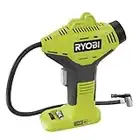 RYOBI 18 V ONE+ Akku-Handkompressor R18PI-0 (max. Druck 10,3 bar, 50 cm Druckluftschlauch, ohne Akku und Ladegerät)