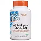 Doctor's Best Alpha-Lipoic Acid, Non-GMO, Gluten Free, Vegan, Soy Free, Helps Maintain Blood Sugar Levels, 600 mg 180 Veggie Caps