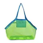 GeekerChip Bolsa Plegable de Malla de Playa,Juguetes de Bolsa de Almacenamiento para al Aire Libre Natación Piscina Viajes Toallas Juguetes (Verde)