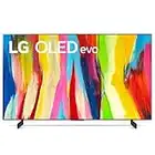 LG OLED Evo C2 Series 42” Alexa Built-in 4k Smart TV (3840 x 2160), 120Hz Refresh Rate, AI-Powered 4K, Dolby Cinema, WiSA Ready, Cloud Gaming, (OLED42C2)