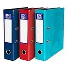 Oxford A4 Lever Arch File, Assorted Colours, Pack of 3