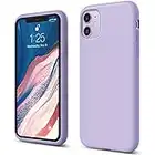 elago Liquid Silicone Case Kompatibel mit iPhone 11 Hülle (6,1"), Silikon Handyhülle, Rundumschutz : 3-Layer Schutzhülle, erhöhter Rand für Bildschirm & Kamera (Lavendel)