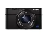 Sony Cyber-shot DSC-RX100M4 - Cámara compacta de 20.1 Mp (Sensor de 1" Exmor RS con 20 MP, ZEISS T 24-70mm, Visor XGA OLED, Selfie LCD, Wi-Fi/NFC, estabilizador óptico), color negro