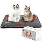 Mora Pets Manta Autocalentable para Gatos y Perros 76 x 53 cm, Manta Térmica Alfombra calefactora para Gatos, Cojín de Calor Suave, Extraíble y Lavable