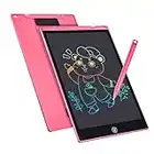 Tavoletta Grafica LCD Scrittura 12 Pollici, Elettronica Tavoletta Grafica Lavagna Portatile da Disegno con Penna per Bambini Progettista Studenti Famiglia Ufficio (blu) (rosa)