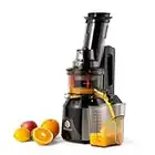 Ventray Slow Juicer Machine Electric Cold Press Masticating Juice Extractor Maker for Citrus Orange Fruit Vegetable with Quiet Motor & Large Feed Chute, Vertical Compact Design and Easy Clean - 809