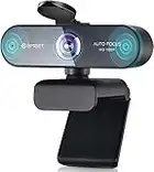 EMEET 1080P Webcam mit 2 Mikrofon - NOVA Full HD Webcam mit Autofokus, Streaming Webkamera mit Low-Light Korrektur, 96 ° Sichtfeld, Plug & Play, 360 °Drehung, für Skype, Zoom, Konferenzen, Streaming